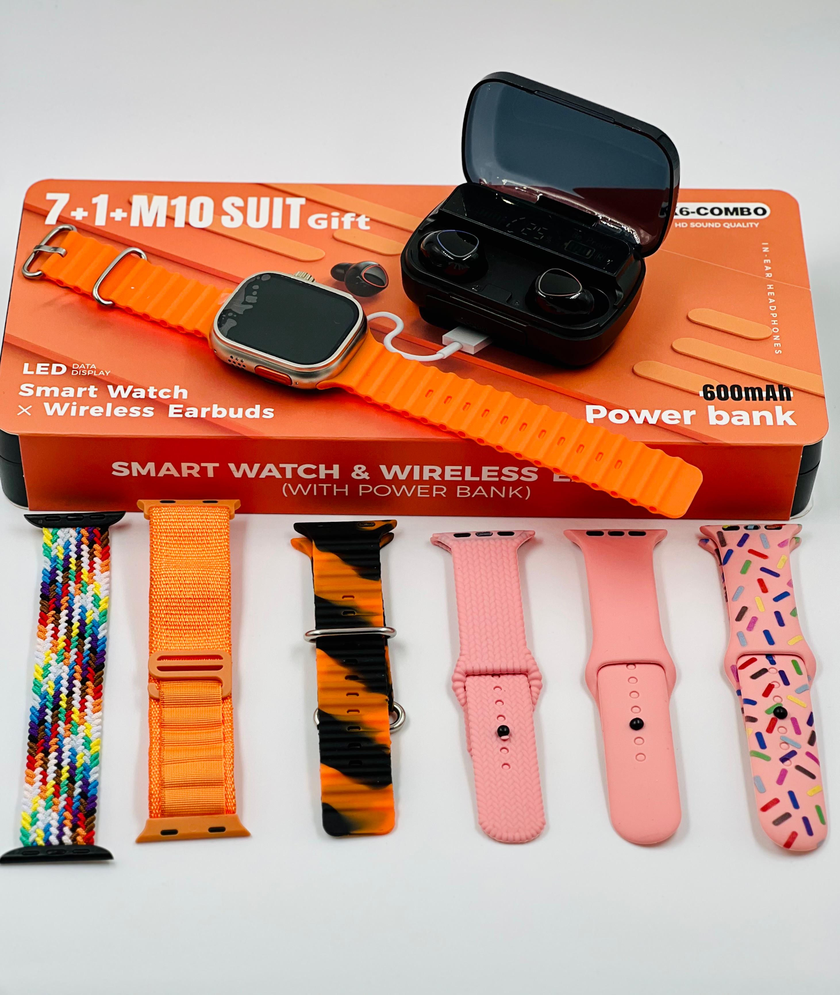 RELOJ INTELIGENTE K6 COMBO - Combo Reloj + Pulseras + Audífonos