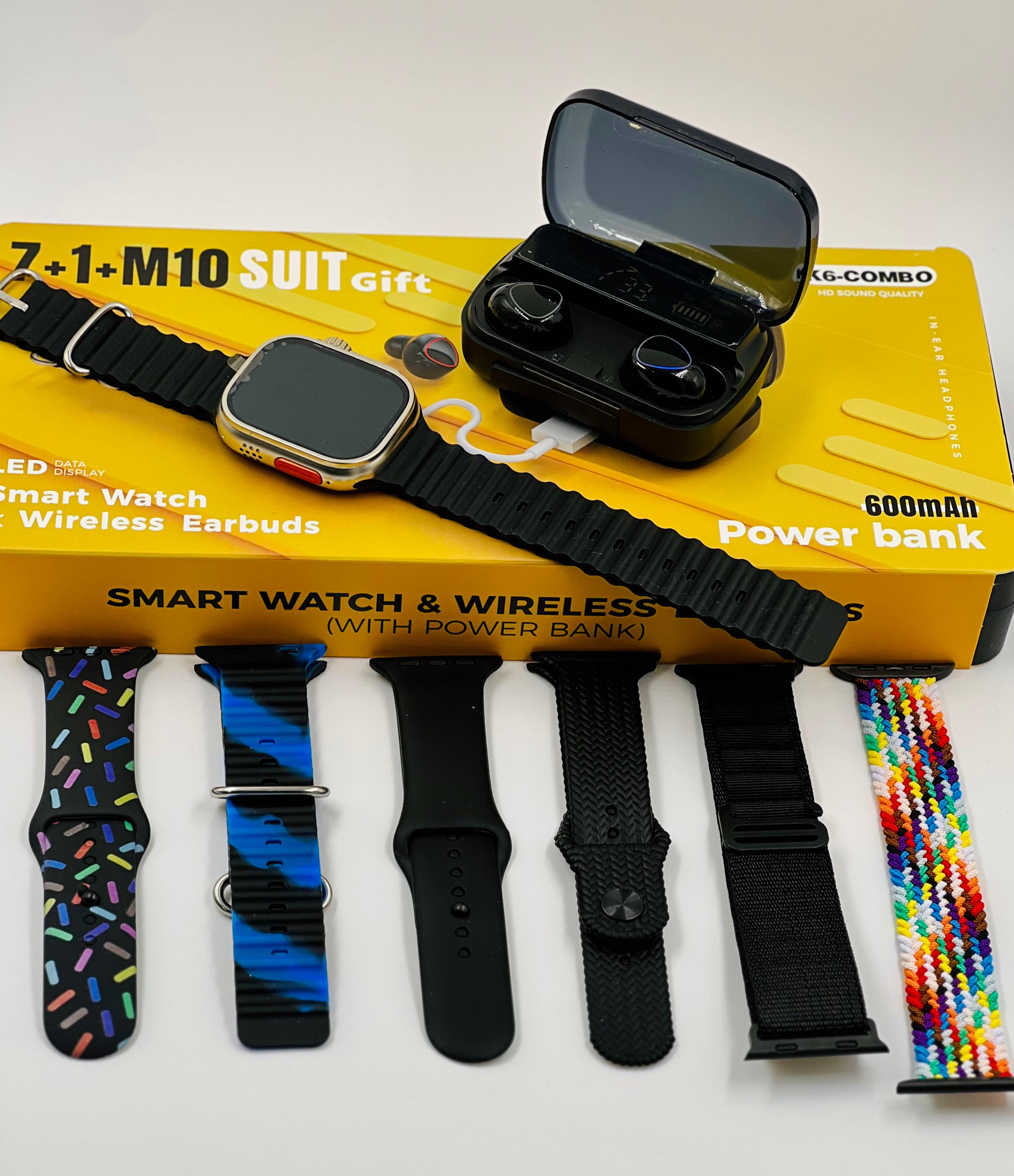 RELOJ INTELIGENTE K6 COMBO - Combo Reloj + Pulseras + Audífonos