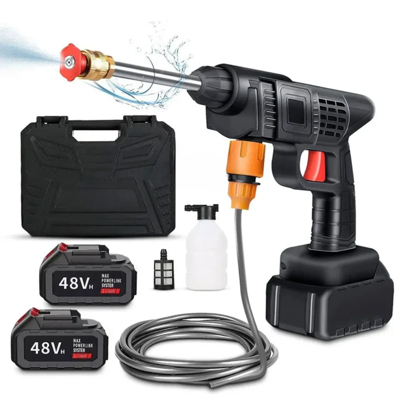 HIDROLAVADORA PORTATIL DE ALTA PRESION 48V CON 2 BATERIAS